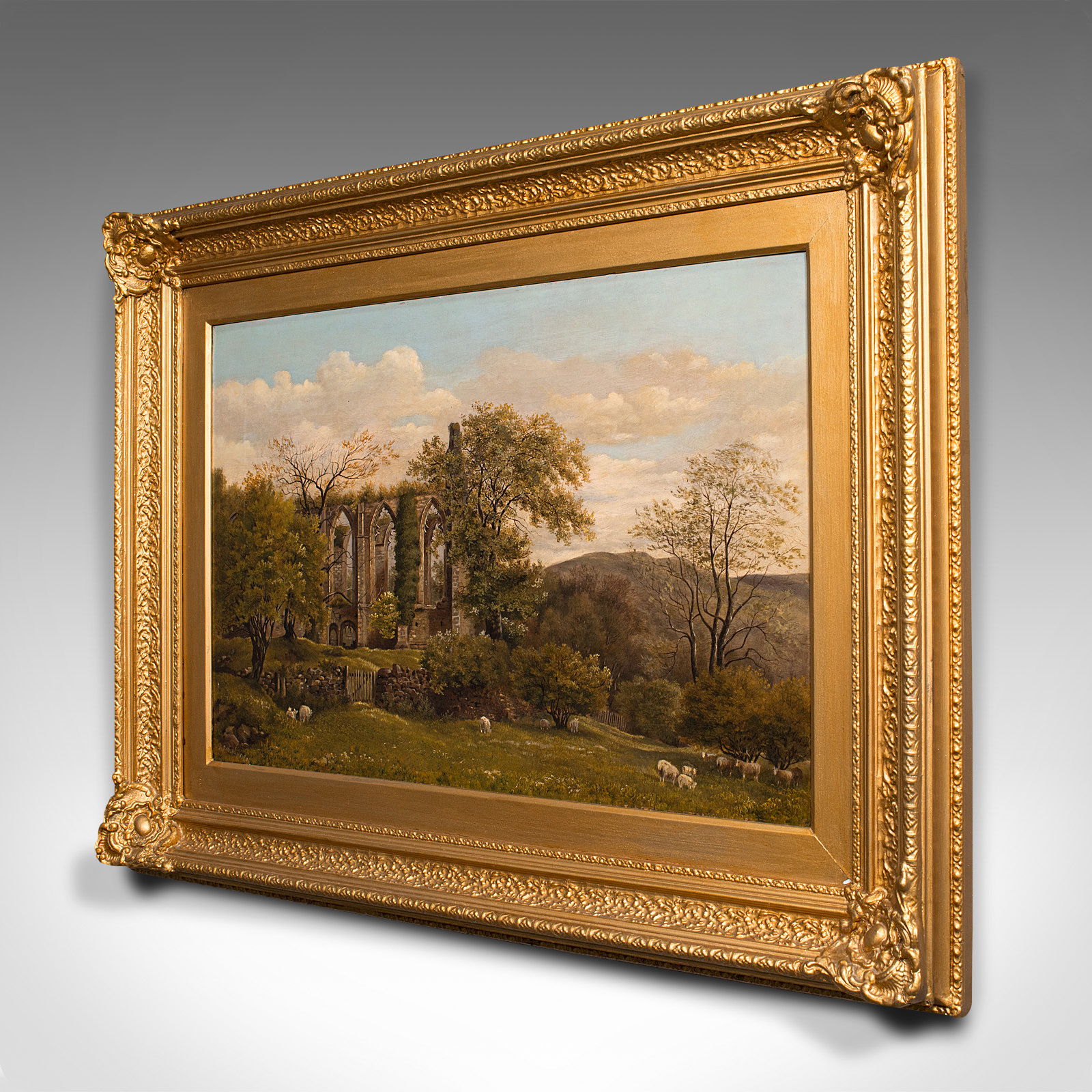 *** Bingham, (fl.mid 19th century)English School. Bolton Abbey, Oil on canvas Signed bottom left and - Bild 3 aus 12