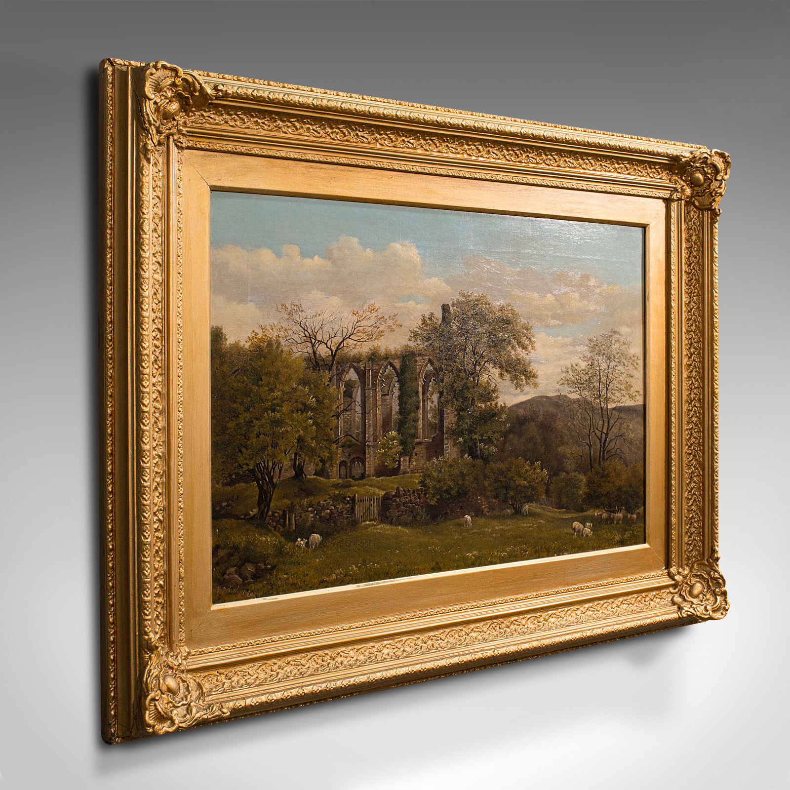 *** Bingham, (fl.mid 19th century)English School. Bolton Abbey, Oil on canvas Signed bottom left and - Bild 2 aus 12