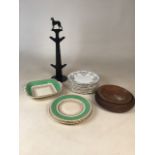 A collection of ceramics and kitchenalia to include Stirling Crescent George and Sons plates and