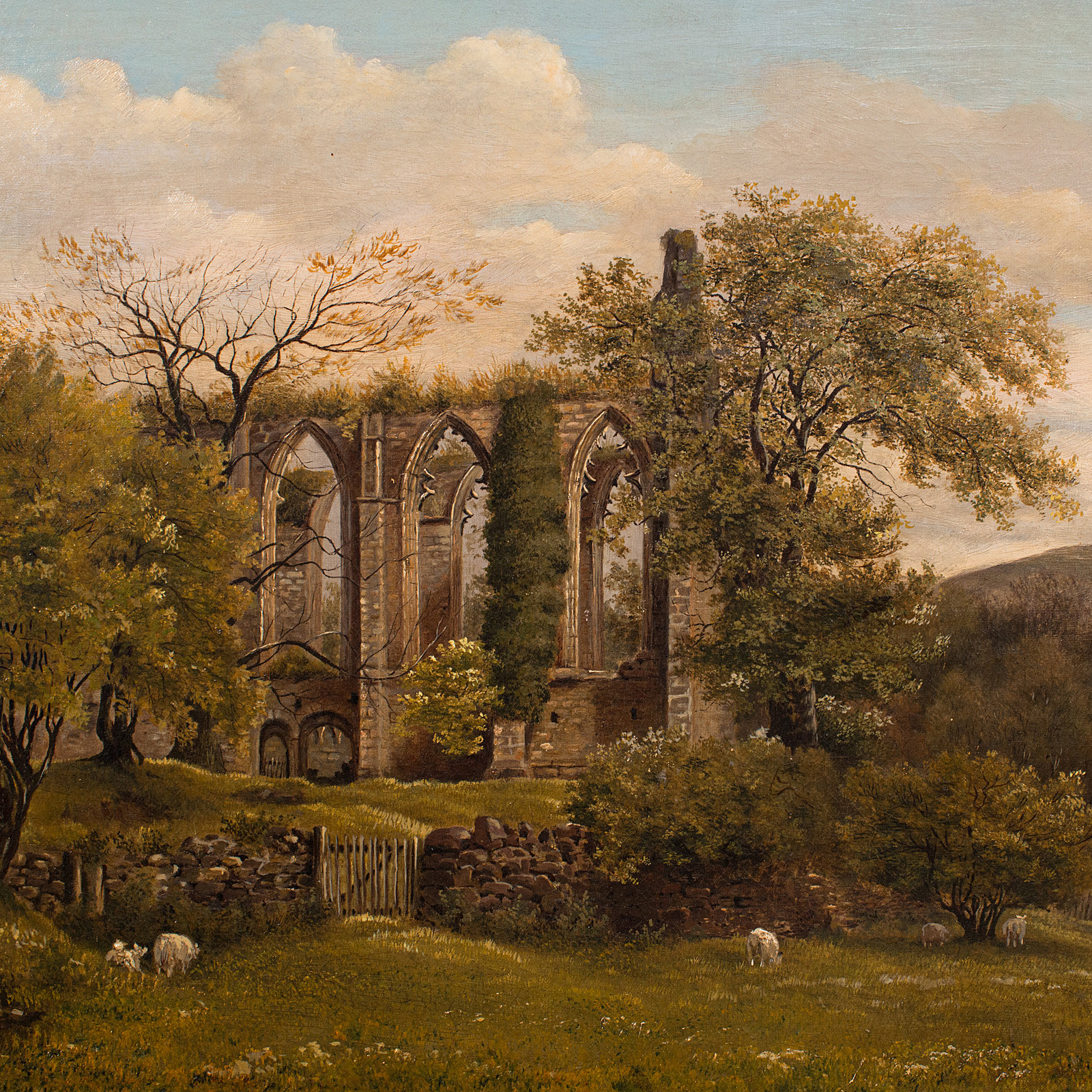 *** Bingham, (fl.mid 19th century)English School. Bolton Abbey, Oil on canvas Signed bottom left and - Bild 4 aus 12