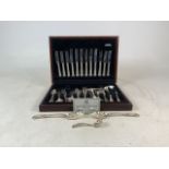 A canteen of Arthur Price and John Mason of Sheffield silver plated cutlery set. Together with two