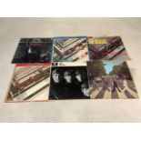 Five The Beatles LPs and John Lennon Rock N Roll 1975 LP. The Beatles include: The Beatles 1962-