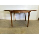 A.M.MCINTOSH AND CO LTD KIRKCALDY SCOTLAND mid century extendable teak table. W:114cm x D:158cm x