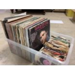 A collection of LPs and EPs to include ABBA, Dolly Parton, easy listening compilations, Elvis