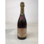 A bottle of Moet dry imperial champagne from 1941.