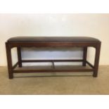 An early 20th century window seat. W:107cm x D:42cm x H:50cm