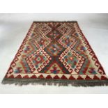 A Choli Kilim rug. W:80cm x H:121cm