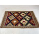 A Maimana Kilim, W:60cm x H:90cm