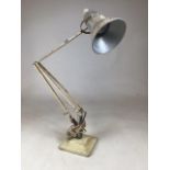 A Herbert Terry square based anglepoise lamp.