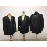 Three vintage gentlemans double breasted dinner jackets. Size 42s-44R.