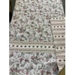 Floral quilted bedspread 250cm x 250cm. Reversible