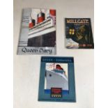 A Cunard White Star Queen Mary Brochure together with a Queen of Burundian brochure and a copy of