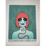 Tana McPherson (b.1976-) Rocks at BLK/MRKT Gallery. 2006 Silkscreen exhibition print. Singed by