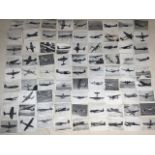 A collection of eighty one aviation collectors cards. W:10cm x H:7cm