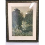 A coloured print by Sutton Palmer published by Frost and Reed ltd London. In green frame with