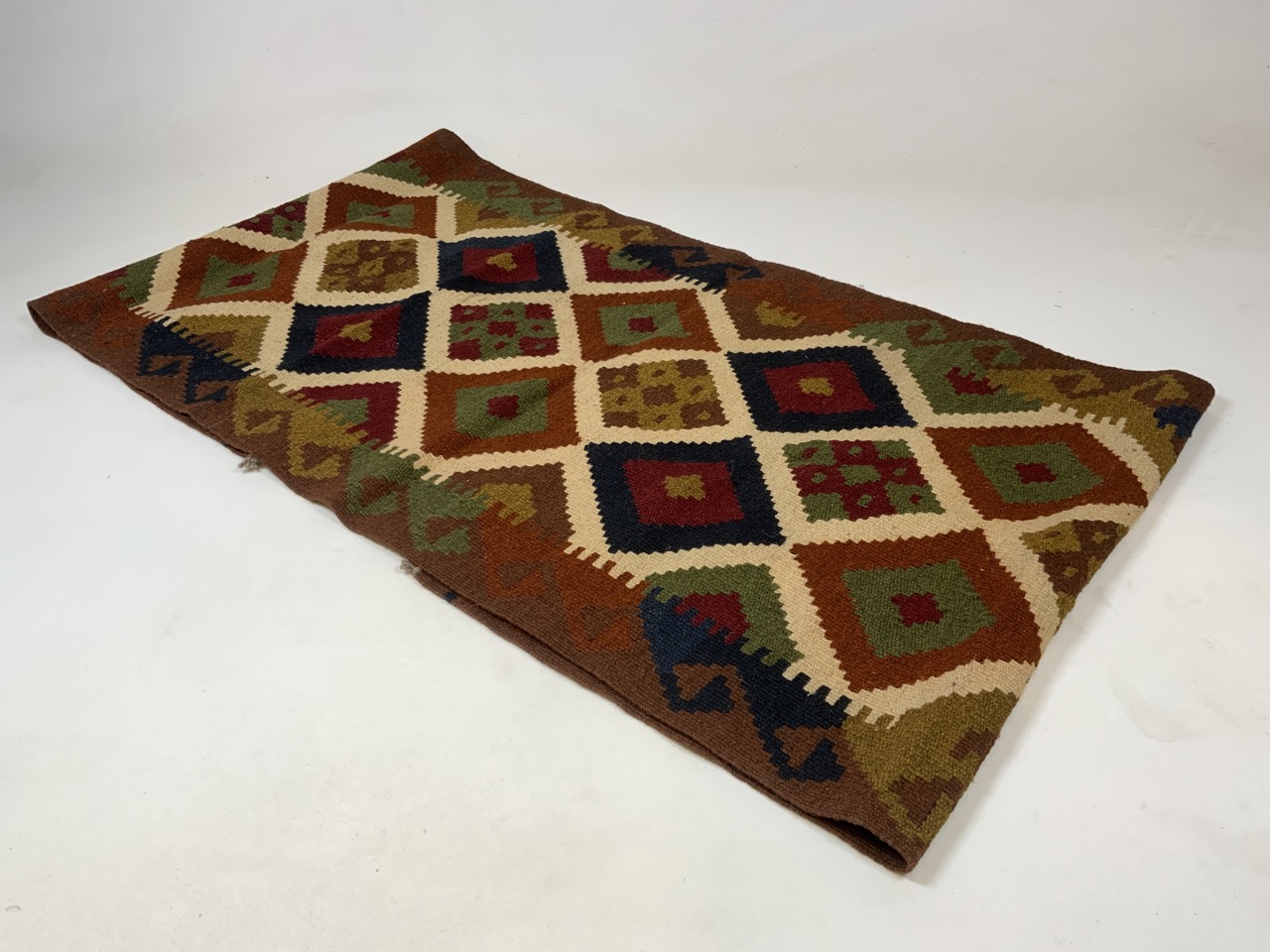 A Maimana Kilim Runner. W:61cm x H:196cm.