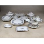 A Wedgwood bone China dinner service for six - Angela design. Includes Six dinner plates,