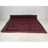 A Meshwani Gazek rug. W:110cm x H:118cm.