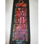 Jamie Hewlett (b.1968-) Gorillaz: Titled ;Stained Glass Windows. Made at Pictures on the Wall, Lo