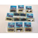 PECO quality line wonderful wagons. Eight freight wagons in original packaging. British N gauge also
