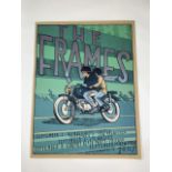 Jay Ryan. (b.1972-) The Frames Tour poster. 2007. The Bird Machine. Signed by artist bottom right
