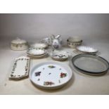 A large collection of Wedgwood ceramics including Fruit Spray, Pot Pourri, Queens Holly, Wild