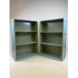 Two childrens bookcases. W:61cm x D:25,5cm x H:90cm