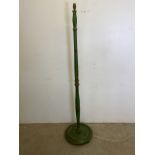 Green painted oriental style standard lamp.H:160cm