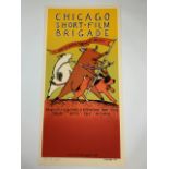 Diana Sudyka. Chicago Short Film Brigade. Signed by artist bottom left corner. Screen Print. W: