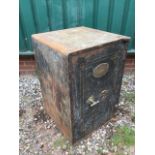 A good, late-19th century steel safe by J. Cartwright & Sons. Key absent. Dimensions: W:50cm x D: