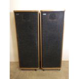 A pair of Celestion Ditton 66 studio monitor large room speakers. W:38cm x D:29cm x H:106cm