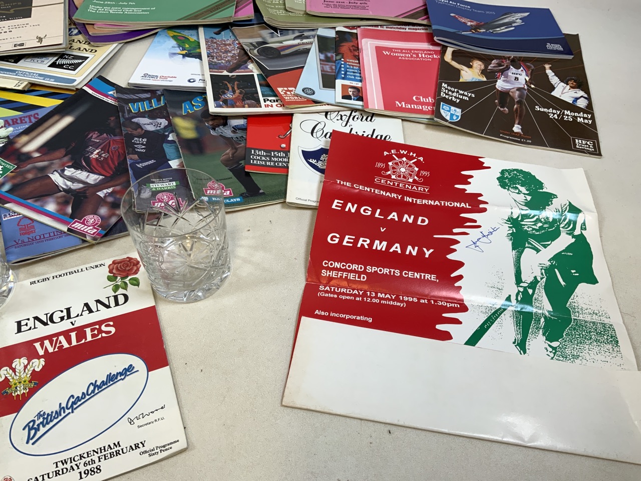 A collection of sporting programmes including Wimbledon, womenâ€™s hockey, Glasgow Commonwealth - Image 4 of 5