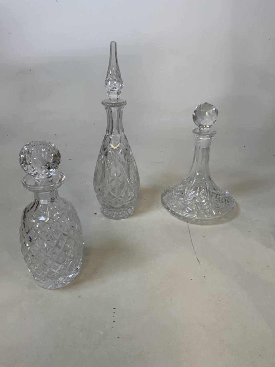 Two glass ships decanters together with three others - Image 2 of 3