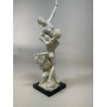 A classical style figurine by Sculptura A Santini W:14cm x H:49cm