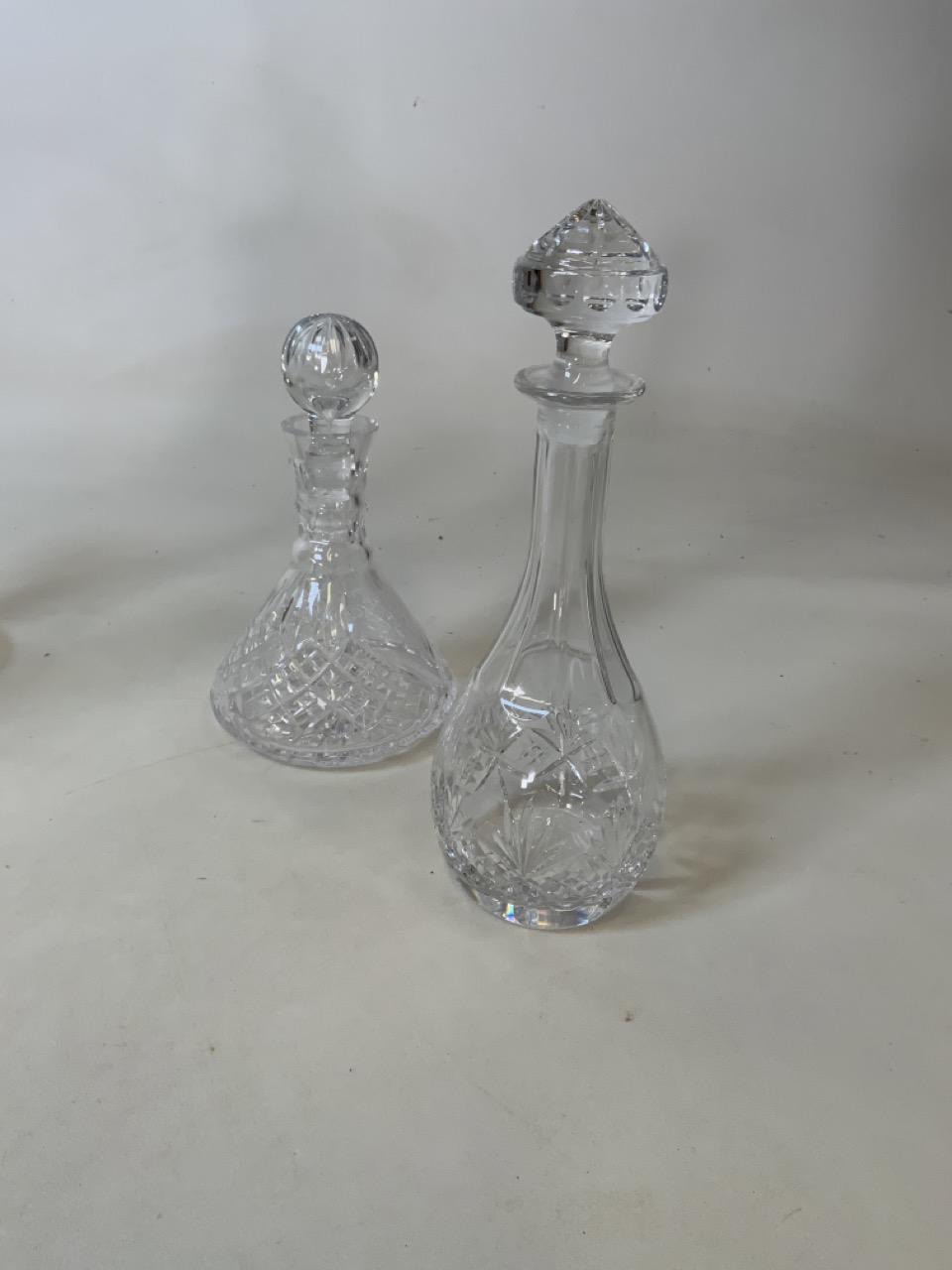 Two glass ships decanters together with three others - Image 3 of 3