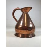 A gallon copper water jug H:30cm