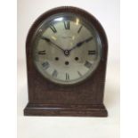 A large Mappin and Webb London mantle clock. W:28cm x D:17cm x H:35cm