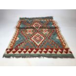 A Chobi Kilim Runner. W:83cm x H:242cm.