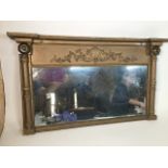 A painted over mantle mirror. W:95cm x H:55cm