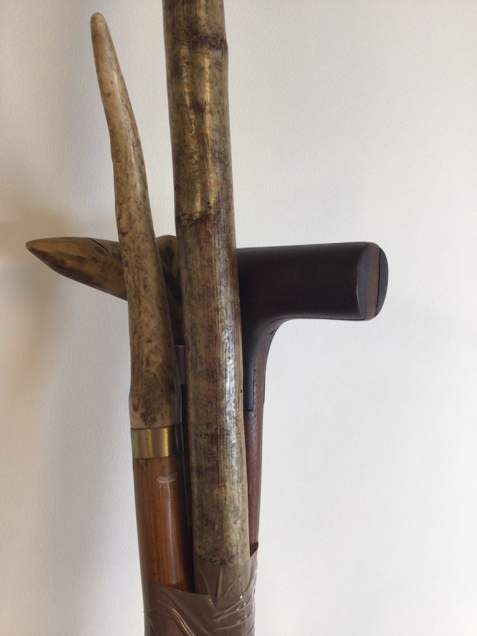 A shepherds crook also with various sticks. - Image 2 of 5