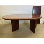 A mid century rosewood Scandinavian extendable table by Svegards Markaryd W:170cm x D:120cm x H:73cm