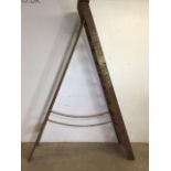 British Rail Western Newton Abbot goods step ladders. With original gold paintwork and metal