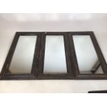 Three mirrors in rustic distressed style frames. W:44cm x H:88cm