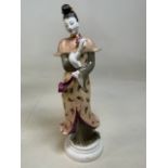 A Royal Worcester figure of a Geisha model number 3042H:31cm