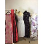 A Frank Usher Dusk evening dress together with a knitted dress and waistcoat by apriori size 14, a