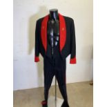 Vintage British Military mess dress uniform including jacket, waistcoat and trousers