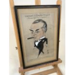 Captain Mac caricature of the 1927 Harrow Golf Club captain, a Clement E.P. Taylor Esq, Justice of