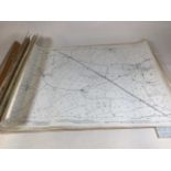 Ten Survey Office maps from 1903 of Somerset, Wiltshire and Dorset. Stamped by estate agents