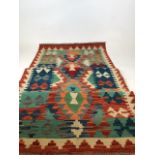 A Chobi Kilim Runner W:87cm x H:290cm