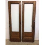 A large pair of French oak doors.